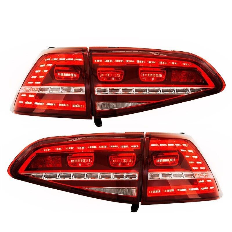 AS Set LED DRL Lightbar Rear Lights Tail Lamps VW Golf VII 7 MK7 12-17 Dynamic GTi Look LHD