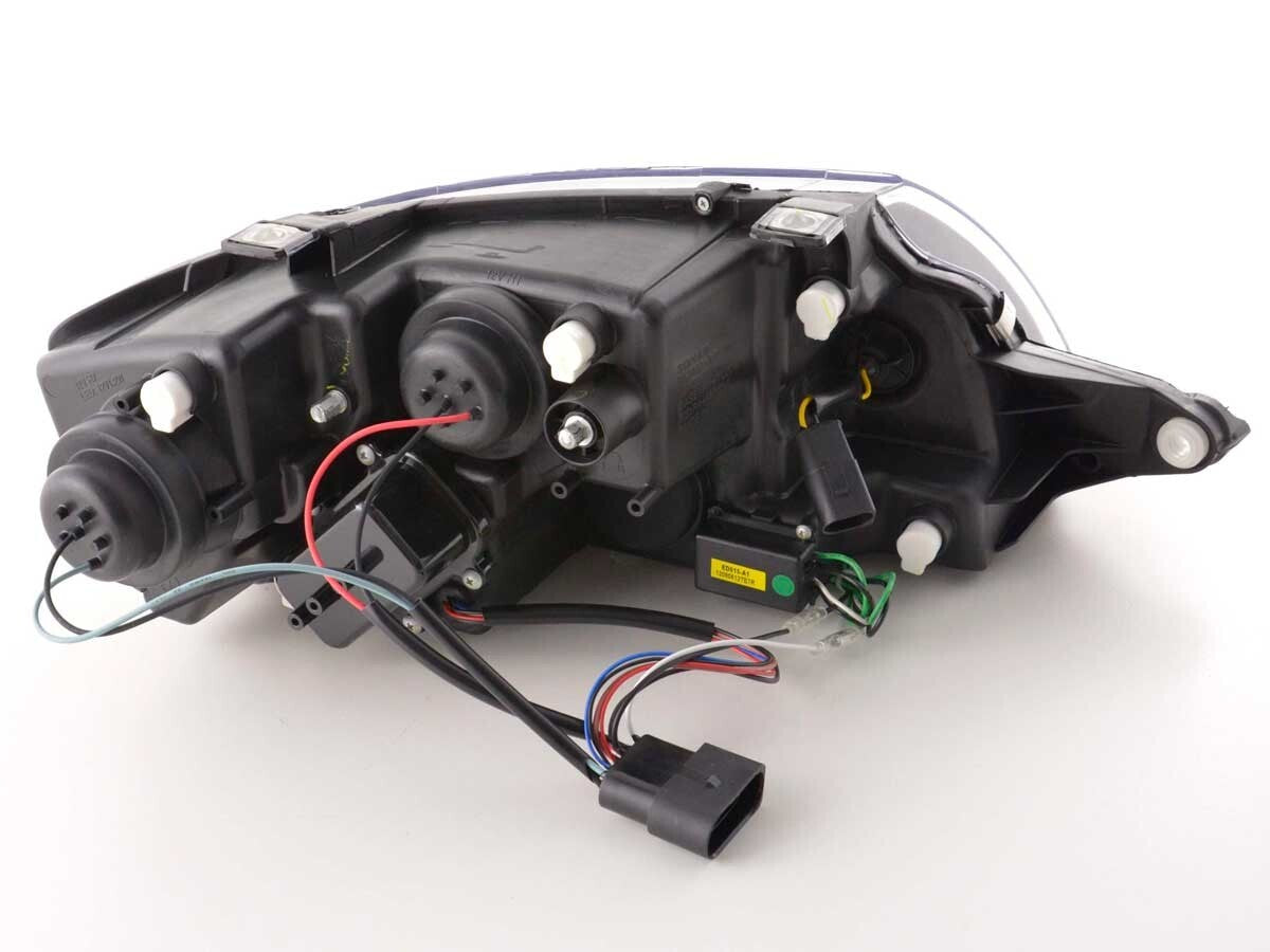 FK Pair LED DRL Lightbar Headlights Audi TT 8N MK1 99-06 black LHD