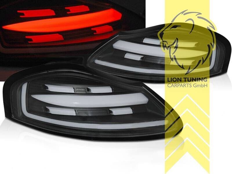 LT LED Lightbar DYNAMIC Rear Lights Tail Lamps Porsche Boxster 986 black Ltd LHD