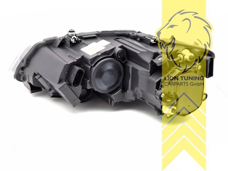 LTG Pair LED DRL Lightbar Headlights VW Polo 6R 6C 09-17 black LHD EXPORT ONLY