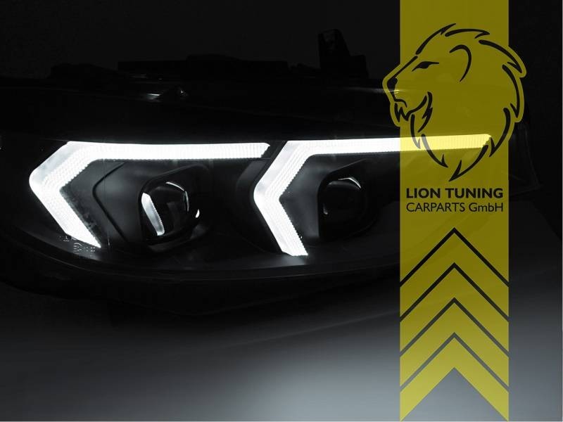 LTG Pair LED DRL Halogen Headlights BMW F32 Coupe F33  F36 13-21 Cabriolet LHD