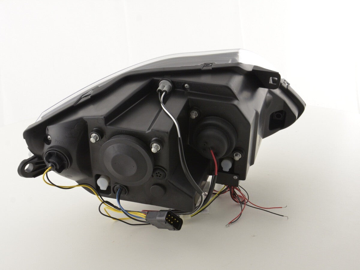 FK LED DRL Angel Eye Halo Ring Headlights BMW Z4 E85 E86 03-08 Black LHD