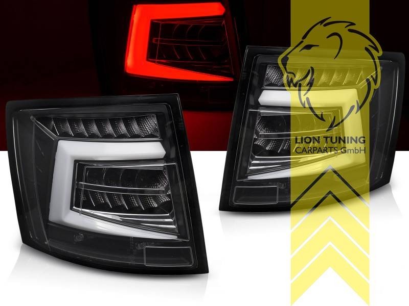 LT Pair LED Lightbar Rear Lights Skoda Octavia 3 5E 5E5 13-17 Combi black LHD