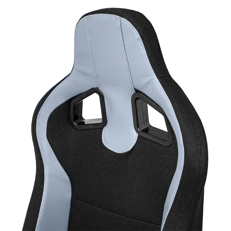 ATST x1 Universal Car Van Camper Sim Bucket Seat Black Textile Grey Syn Leather