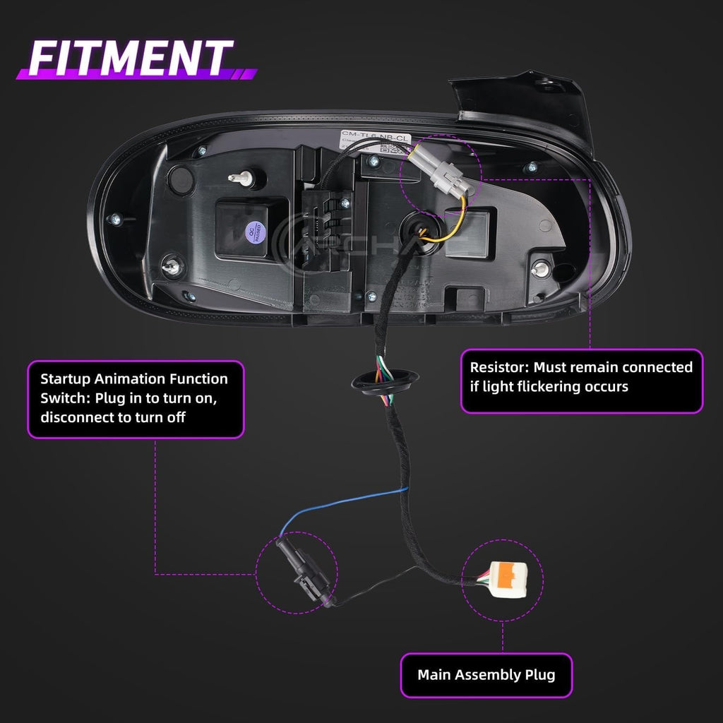 AC Pair RGB LED DRL Rear lights Tail Lamps Mazda MX5 Miata 98-05 NB NBFL 2 2.5