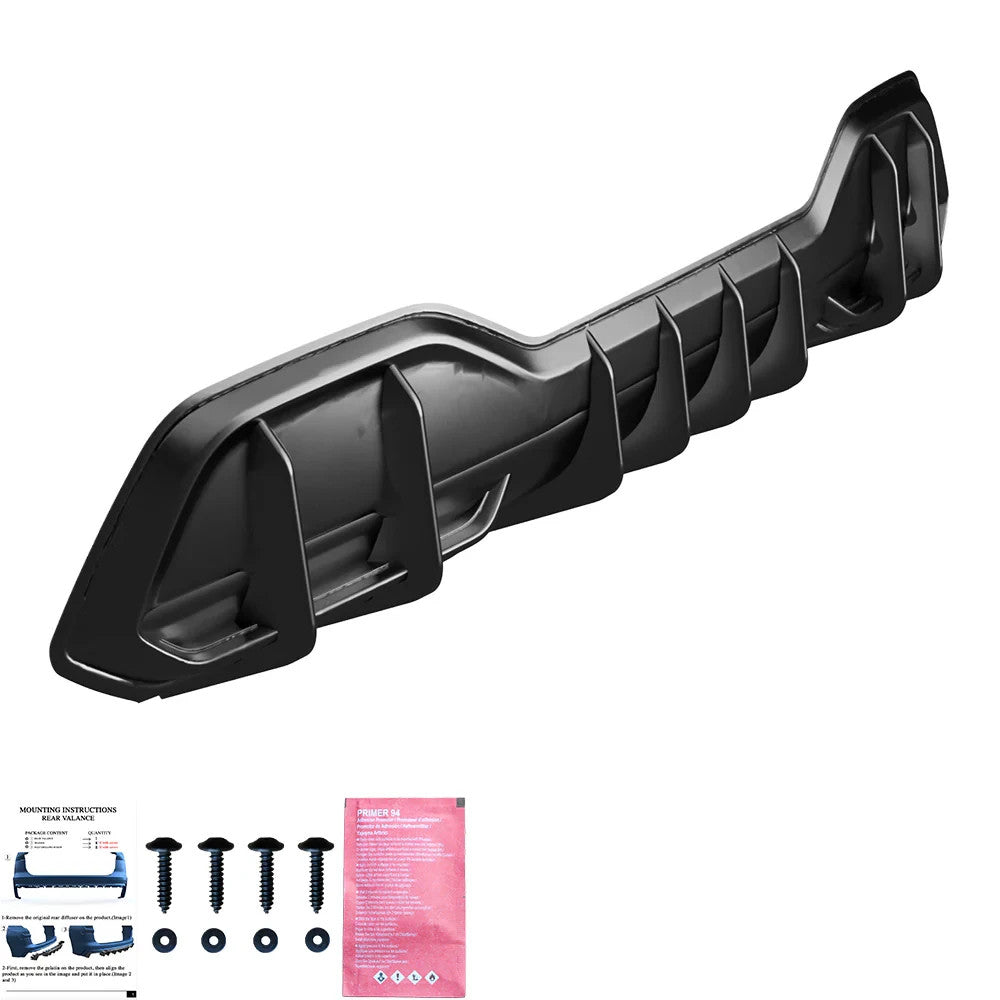 OW  Rear Bumper Diffuser Splitter Styling CUPRA Terramar Mk1 25+ ABS Gloss Black