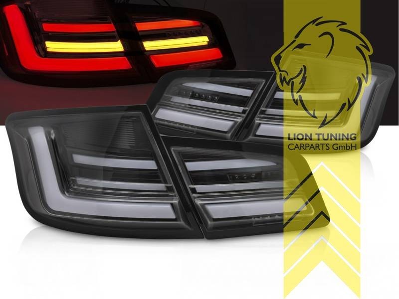 LTG LED Dynamic Rear Lights Tail BMW 5 Series F10 M5 S63 10-17 Sedan Black LHD