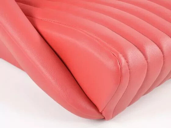 FK Pair Classic Retro Kit Car Bucket Sports Seats - Red Piping + slide run