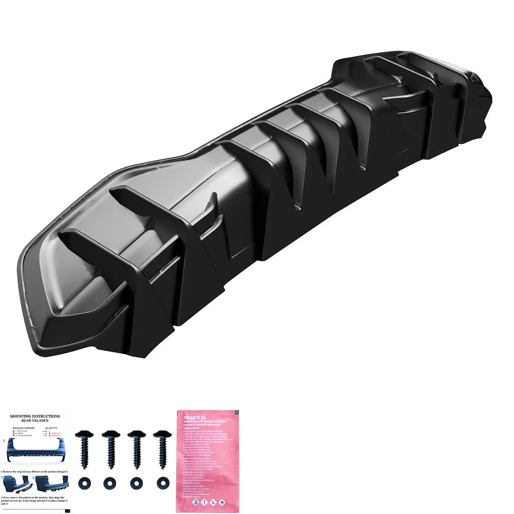 OW  Rear Bumper Diffuser Splitter Styling CUPRA Terramar Mk1 25+ ABS Gloss Black