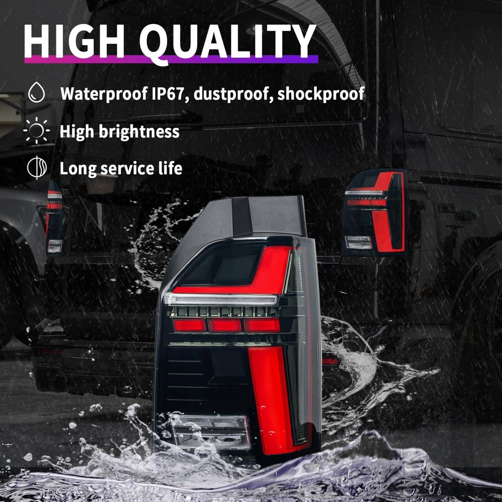 AC Pair Seq LED DRL Rear lights Tail VW Van Bus Carav Transporter T6 16-19