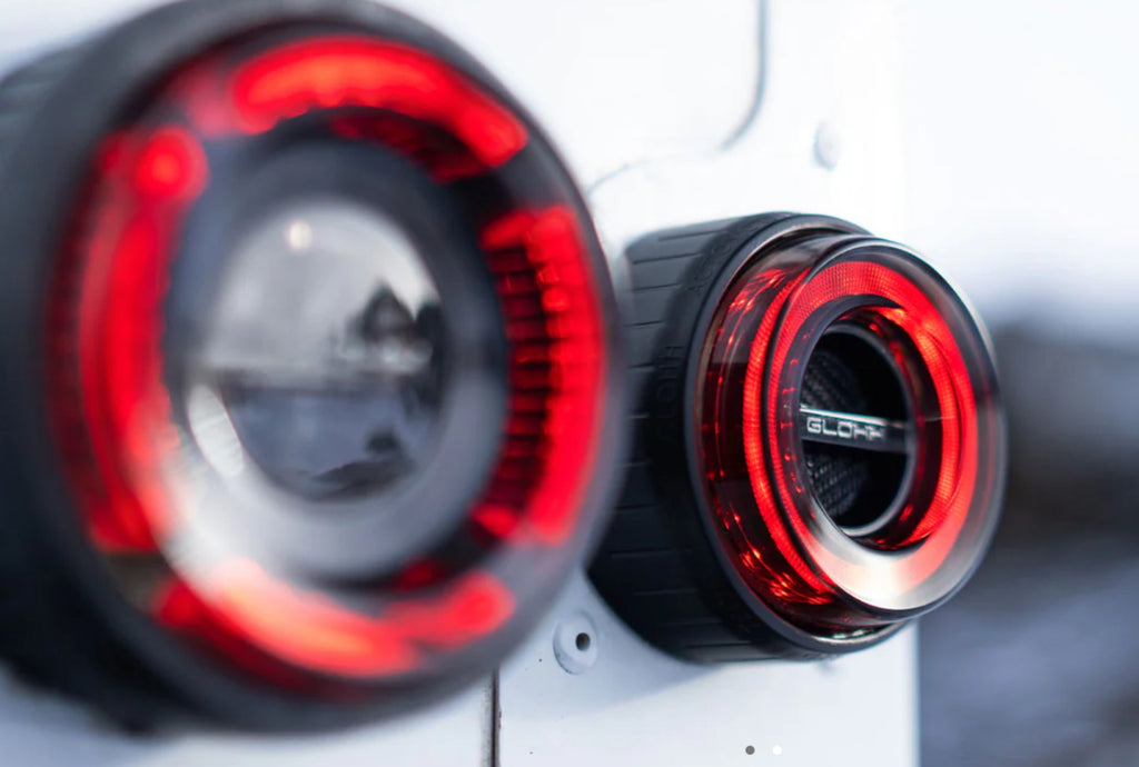 GLOHH GL-2x Set of 6 LED DRL Rear Lights Land Rover Defender Halo Smoke 90-16