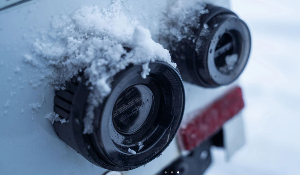 GLOHH GL-2x Set of 6 LED DRL Rear Lights Land Rover Defender Halo Smoke 90-16