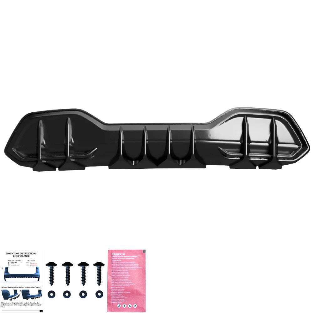 OW  Rear Bumper Diffuser Splitter Styling CUPRA Terramar Mk1 25+ ABS Gloss Black