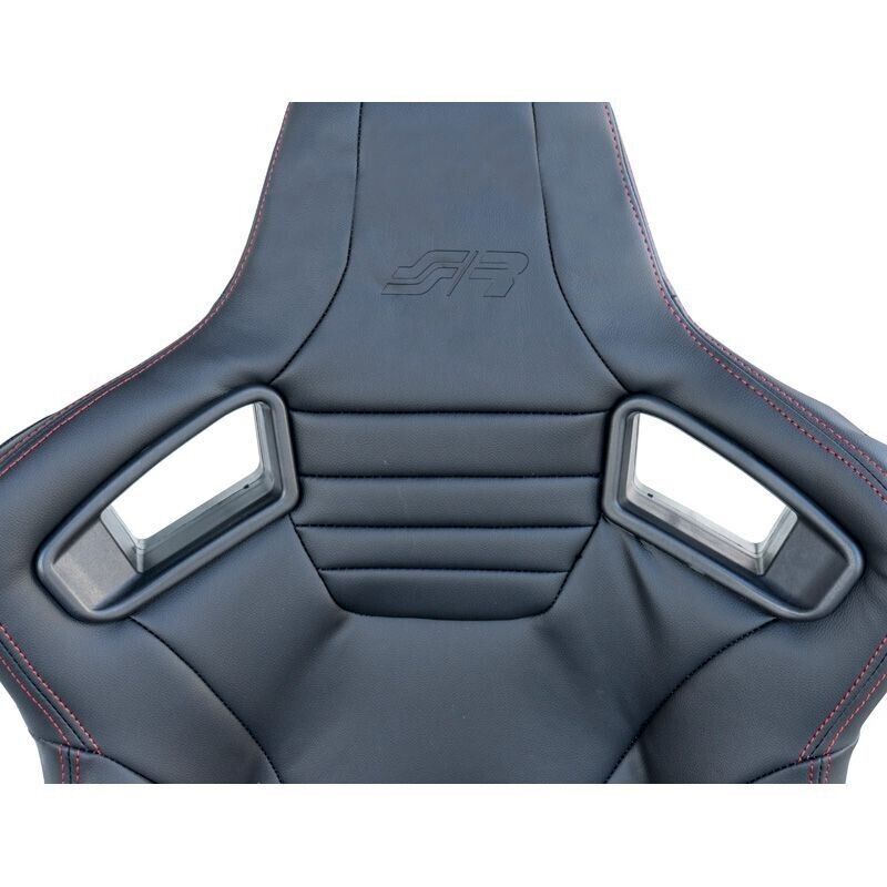 Simoni Racing Emerson Universal Supercar Bucket Seat Black Carbon Red runners