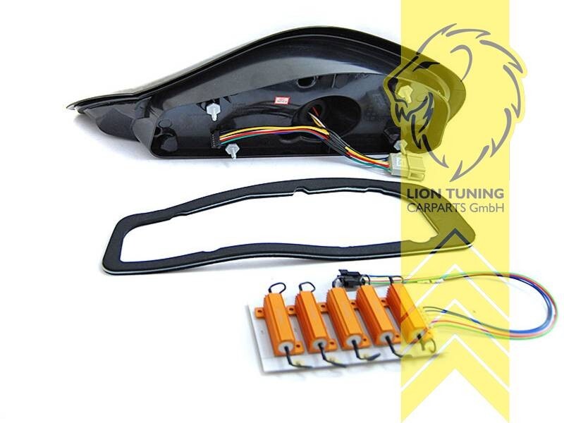 LT LED Lightbar DYNAMIC Rear Lights Tail Lamps Porsche Boxster 986 black Ltd LHD