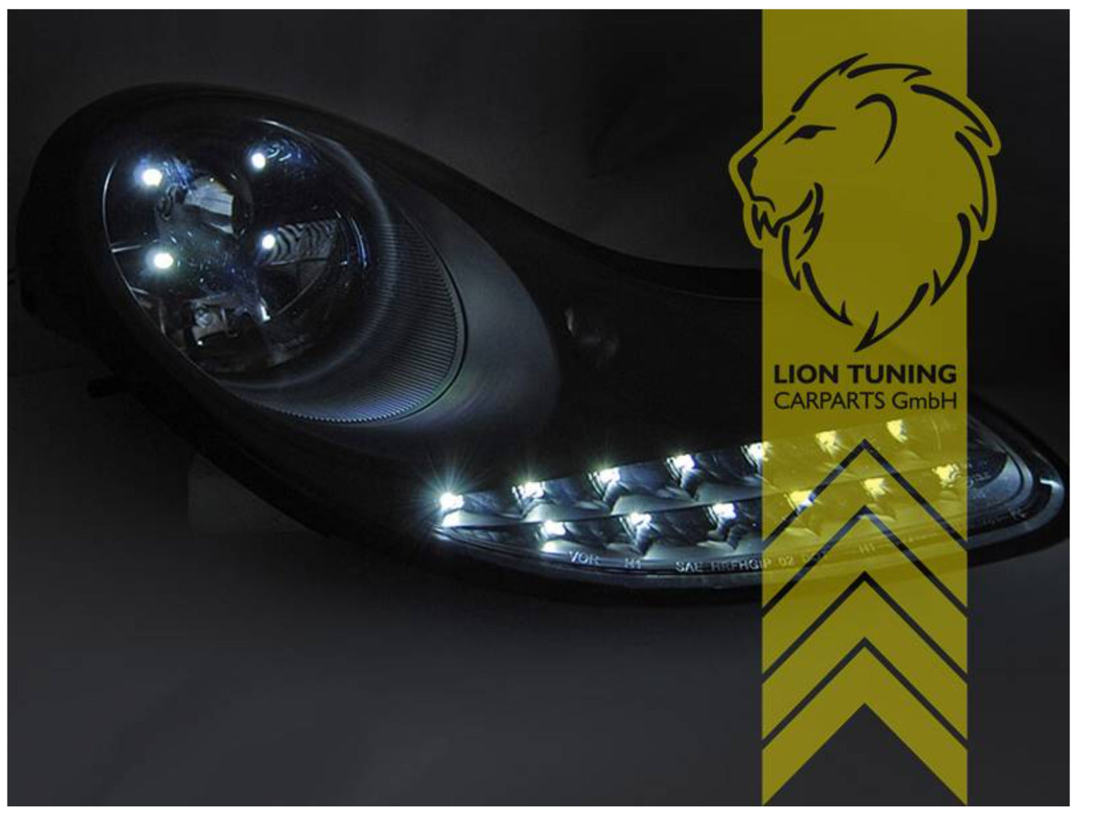 LT Pair LED Headlights Lightbar DRL Porsche 911 996 Boxster Spyder 97-06 LHD