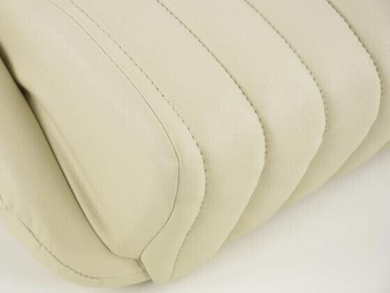 FK Pair Classic Retro Kit Car Bucket Sports Seats - Beige Ivory Cream + slides