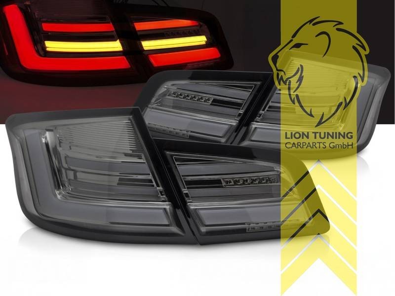LTG LED Dynamic Rear Lights Tail BMW 5 Series F10 M5 S63 10-17 Sedan Black LHD
