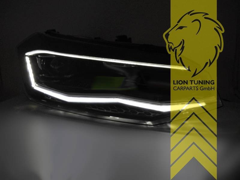 LTG Pair LED DRL Headlights VW Polo 2G AW AW1 BZ1 R Line 17-21 LHD EXPORT ONLY