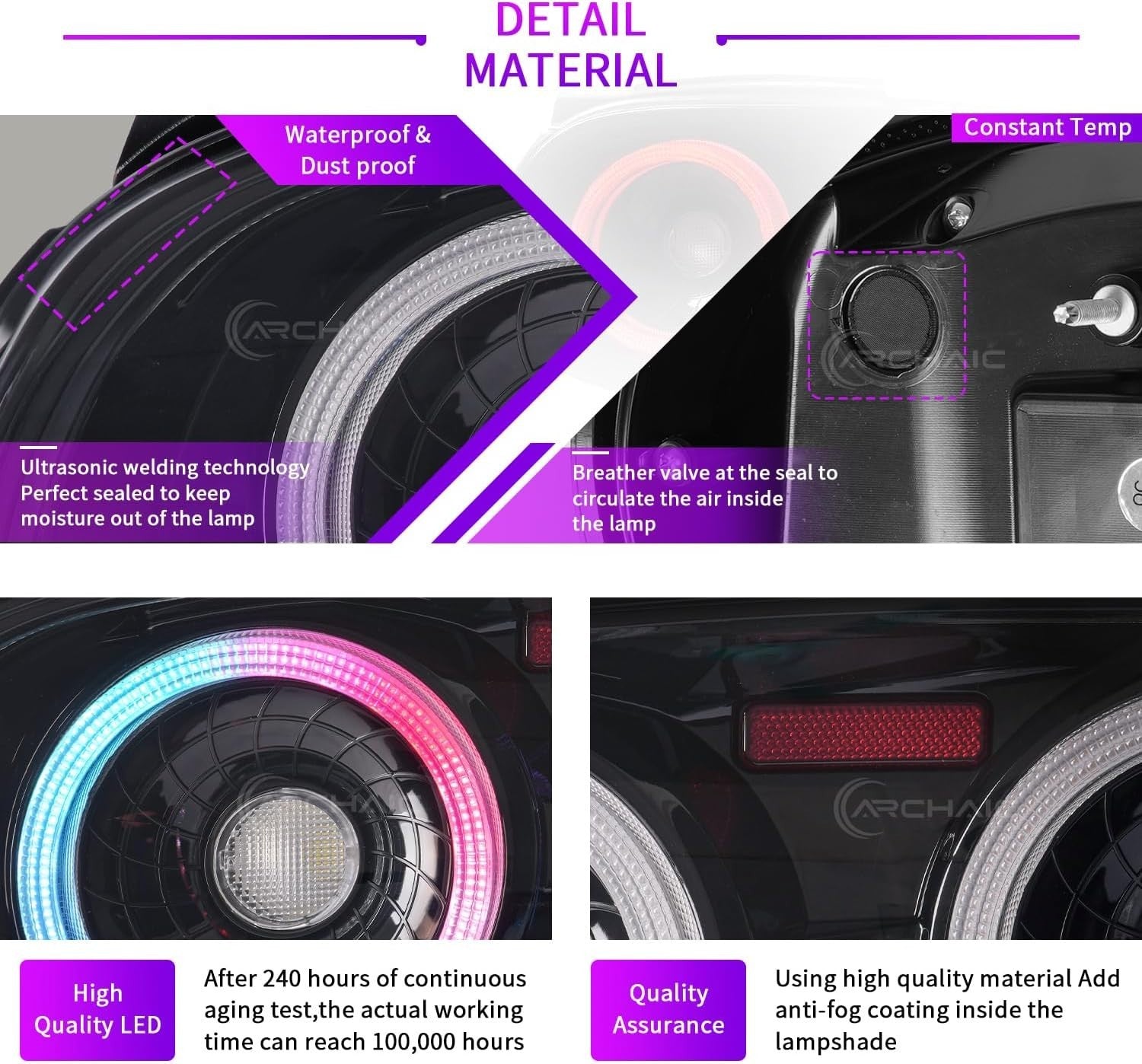 AC Pair RGB LED DRL Rear lights Tail Lamps Mazda MX5 Miata 98-05 NB NBFL 2 2.5