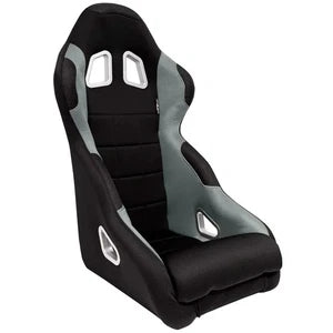 ATST x1 Fixed Back Drift Track Bucket Seat Black Car Van Bus Sim + base mounted slide runners