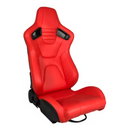 JIABEIR (Manufactured and Dispatched from China) RED LUXE Premium Sports Car / Racing Sim x1 Individual Bucket Seats JBR1088RD